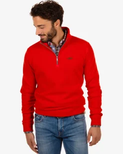 Pullover mit Reißverschluss Arapohue - Rustic Orange