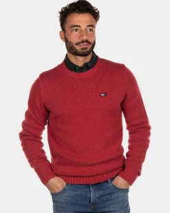 Pullover mit Rundhalsausschnitt Stag - Cardinal Red