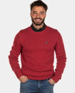 Pullover mit Rundhalsausschnitt Stag - Cardinal Red