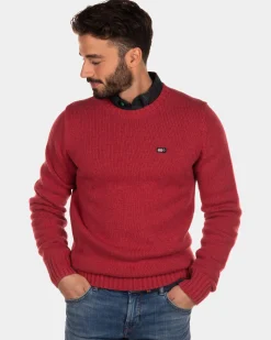 Pullover mit Rundhalsausschnitt Stag - Cardinal Red