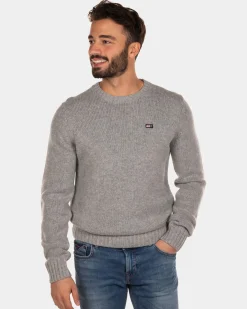 Pullover mit Rundhalsausschnitt Stag - Concrete Grey