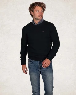 Pullover mit Rundhalsausschnitt aus Wollmischung - Crushing Green