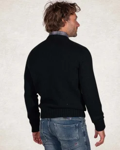 Pullover mit Rundhalsausschnitt aus Wollmischung - Crushing Green