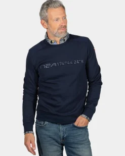 Pullover mit Rundhalsausschnitt Oruawharo - Ink Navy