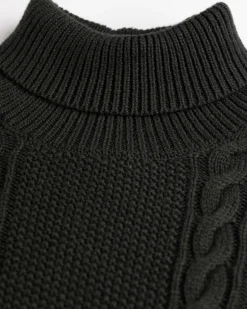 Rollkragenpullover aus Baumwolle Erskine - Eucalyptus Green