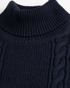 Rollkragenpullover aus Baumwolle Erskine - Ink Navy