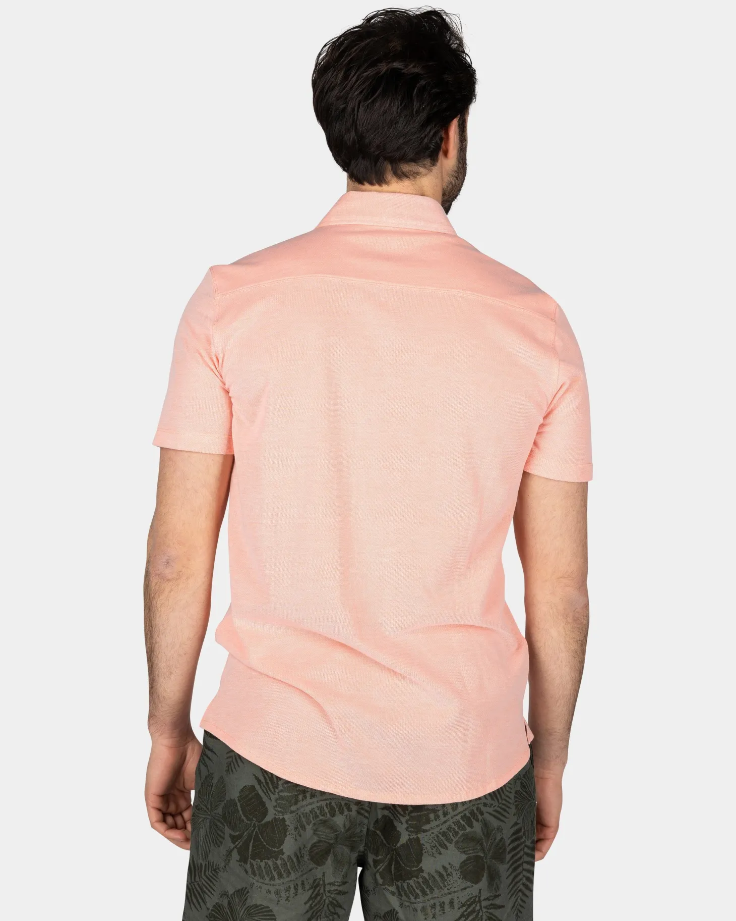 Rosa Hemd mit kurzen Ärmeln