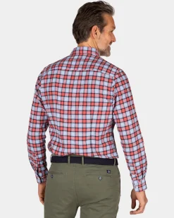 Rot-blau kariertes Hemd - Midnight Navy