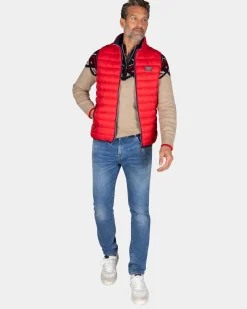 Rote gesteppte Weste - Reef Red