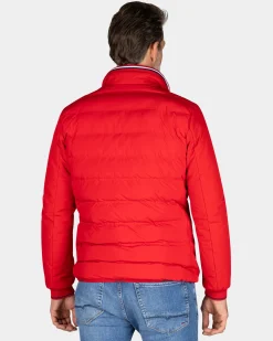 Rote Polyester-Bomberjacke - Reef Red