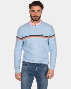 Rundhalspullover hellblau - Bright Sky