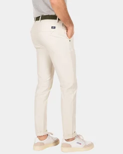 Schlichte Chino mit Stretchanteil - Cream
