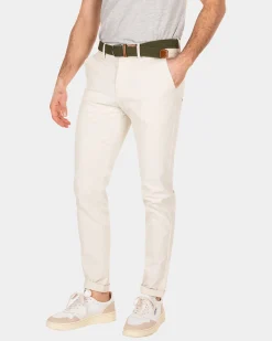 Schlichte Chino mit Stretchanteil - Cream
