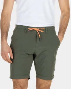 Schlichte Chino-Shorts aus Baumwolle - High Summer Army