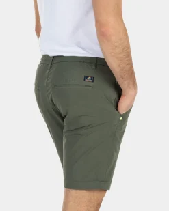 Schlichte Chino-Shorts aus Baumwolle - High Summer Army