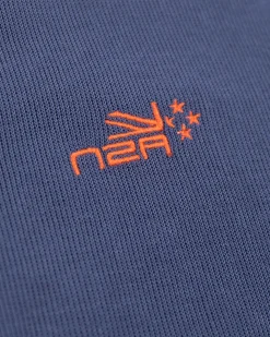 Schlichter Baumwollpullover mit Reißverschluss - Dusk Navy