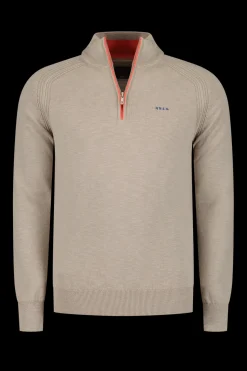 Schlichter Baumwollpullover - Shimmering Sand