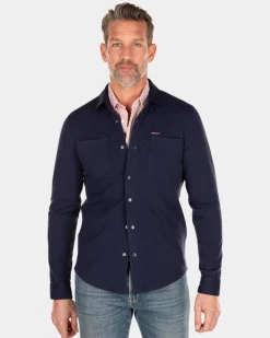 Schlichtes Hemd mit langen Ärmeln - Traditional Navy