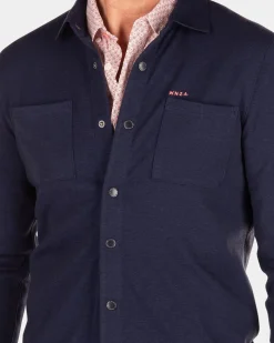 Schlichtes Hemd mit langen Ärmeln - Traditional Navy