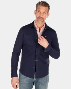 Schlichtes Hemd mit langen Ärmeln - Traditional Navy