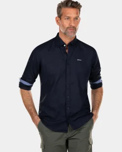 Schlichtes Leinenhemd - Traditional Navy