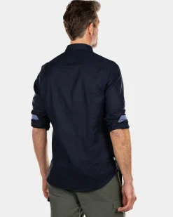 Schlichtes Leinenhemd - Traditional Navy