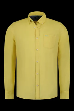 Schlichtes Leinenhemd in vielen Farben - Iguana Yellow