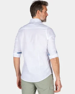 Schlichtes Leinenhemd in vielen Farben - White