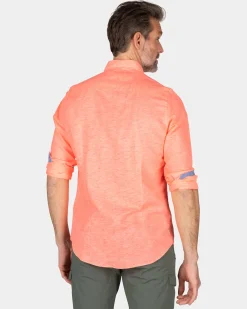 Schlichtes Leinenhemd in vielen Farben - Fury Pink