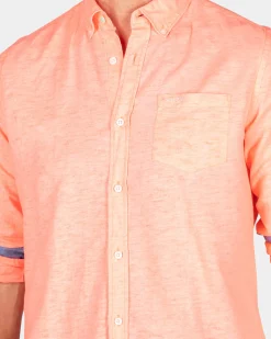 Schlichtes Leinenhemd in vielen Farben - Fury Pink