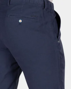 Shorts aus Baumwolle und Leinen - Ocean Navy