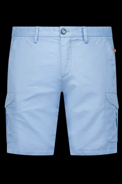 Shorts mit Leinen - Light Sky