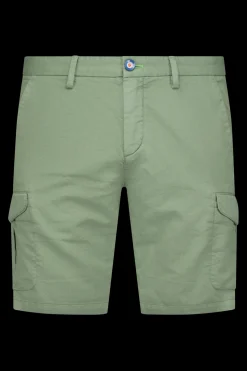 Shorts mit Leinen - Soft Olive