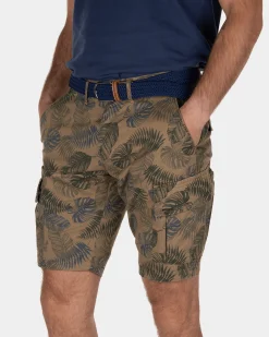 Shorts mit Palmerston-Print - Tobacco Brown