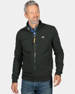 Sportliche grüne Strickjacke Aratiatia - Eucalyptus Green