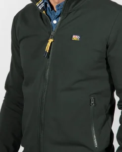 Sportliche grüne Strickjacke Aratiatia - Eucalyptus Green