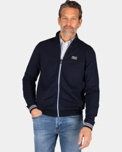 Sportlicher blauer Cardigan