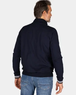 Sportlicher blauer Cardigan