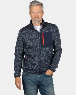 Sportlicher Melange-Cardigan Oruaiti - Storm Blue