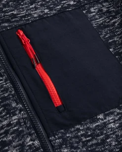 Sportlicher Melange-Cardigan Oruaiti - Storm Blue