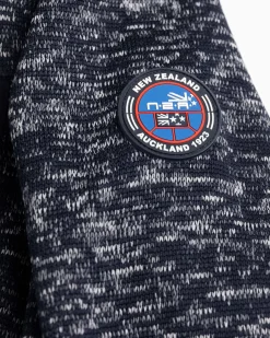 Sportlicher Melange-Cardigan Oruaiti - Storm Blue