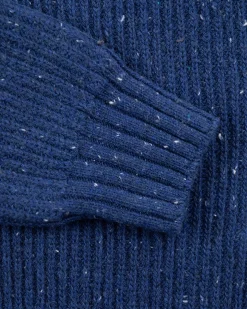 Strickjacke aus Baumwolle und Wolle - Bright Water Blue