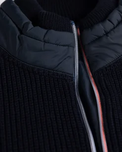 Strickjacke aus Baumwolle Fish - Ink Navy