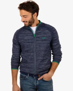 Strickjacke aus Baumwolle Iron - Reef Navy