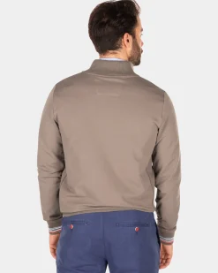 Strickjacke mit farbigem Besatz - Misty Army