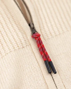 Strickjacke mit Wolle - Milky Ecru