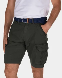 Ward Poplin Kurze Cargohose - Duck Green