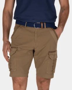 Ward Poplin Kurze Cargohose - Tobacco Brown