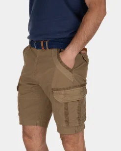 Ward Poplin Kurze Cargohose - Tobacco Brown