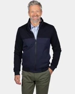 Warme dunkelblaue Strickjacke Ariels Tarn - Ink Navy